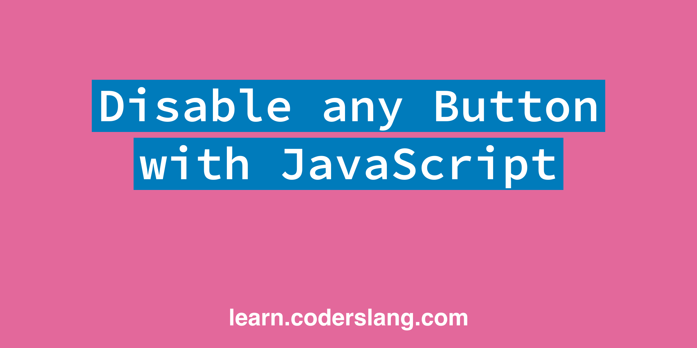 Disabled javascript