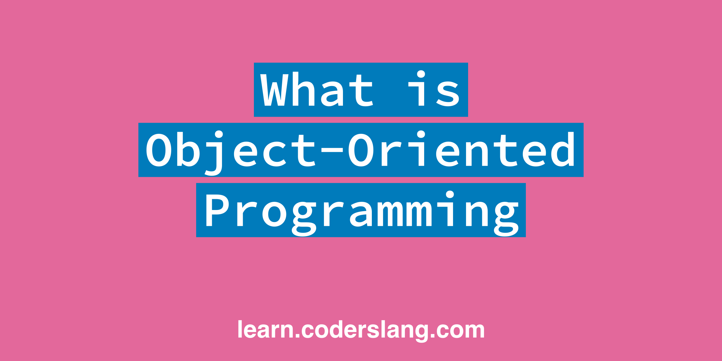What is Object-Oriented Programming image.