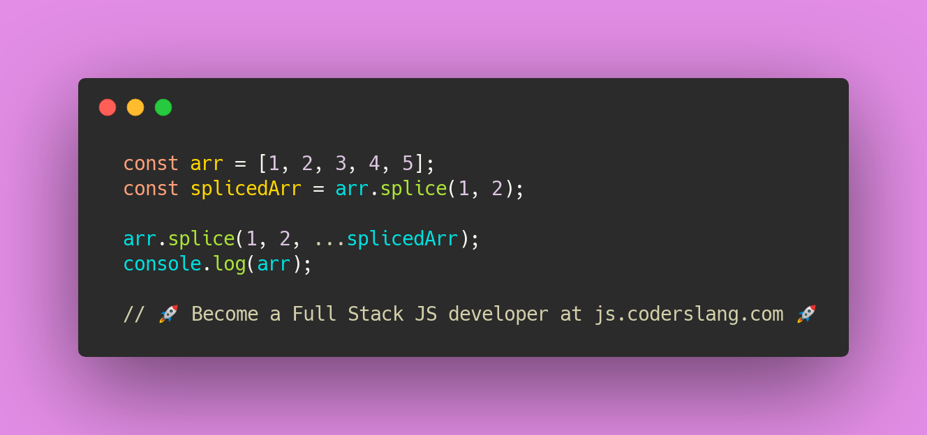 JS Interview 23 Array splice